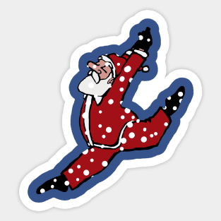 Dancing Santa 4 Sticker